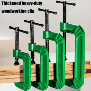 6 Inch Thickened Heavy Duty G-Clamp Set Clamps Jaw Opening Clamps with Sliding T-Bar Handle for Woodworking Metalworking Welding