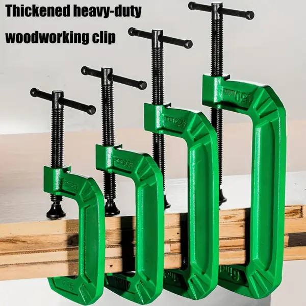 6 Inch Thickened Heavy Duty G-Clamp Set Clamps Jaw Opening Clamps with Sliding T-Bar Handle for Woodworking Metalworking Welding