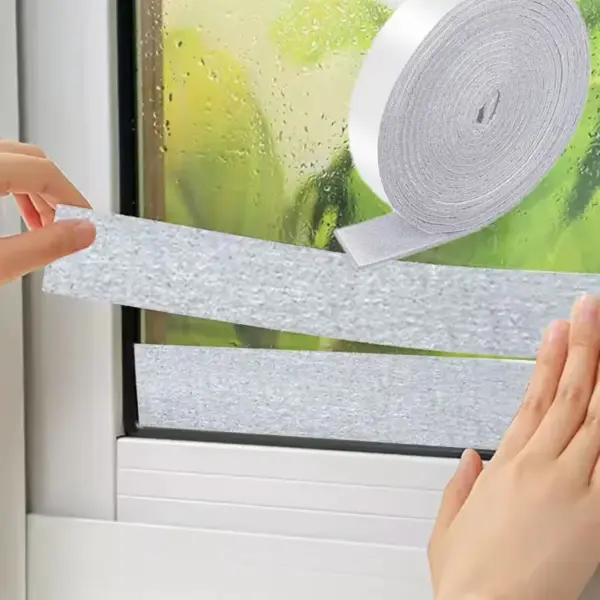 1 roll of anti condensation window tape - moisture absorbing strip, white, 3X200cm RV tape
