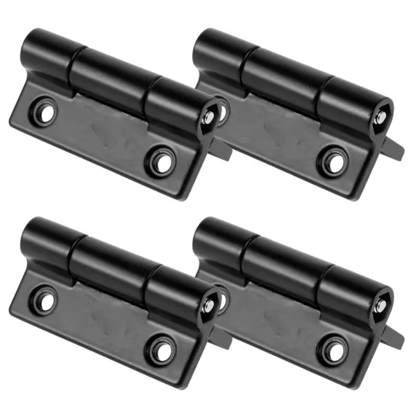 4Pcs Adjustable Torque Damping Hinge Heavy Duty Stainless Steel Stop Positioning Hinge for Cooler Fridge Door Cabinet Sideboard