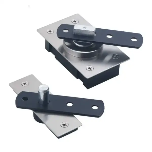 Heavy Duty 360 Degree Pivot Wooden Door With Upper Lower Hinges Door Axis With Vertical Horizontal Rotation Invisible Door Hinge