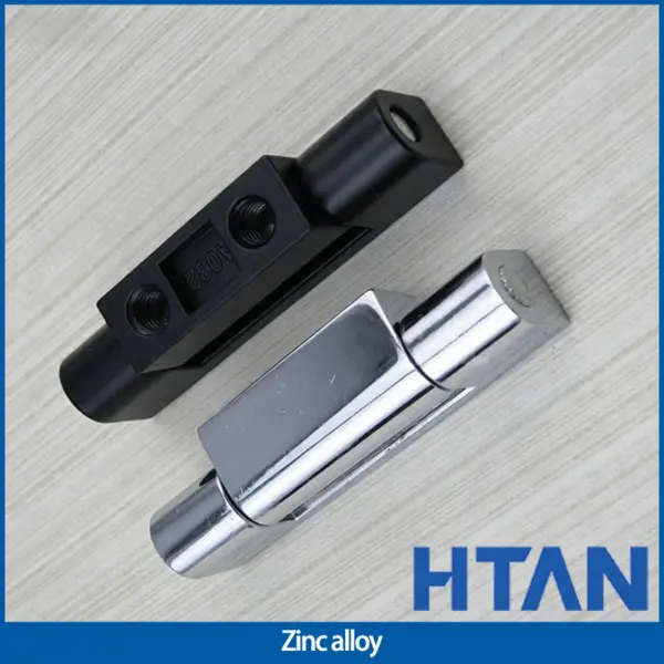 4pcs Black Zinc Alloy Heavy-Duty Hinge Long Rectangular Hinge Industrial Machinery Equipment Electrical Cabinet Door