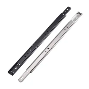 2PCS Smooth Glide Bearing Drawer Slides 10mm Wide Hardware Accessories Drawer Glides Full Extension Two Way Slide Drawer Rail