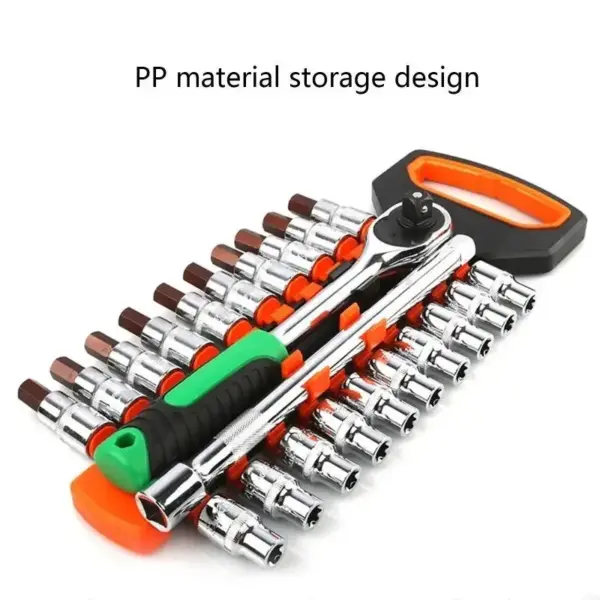 & Black Socket Quality Socket Tray Portable Socket Storage Quality PP Material Made Used for Workshop