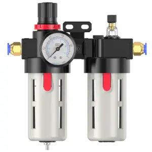 BFC2000 BFC3000 BFC4000 1/4 3/8 1/2 Air Compressor Oil Water Separator Filter Regulator Preparation Unit FRL Combination