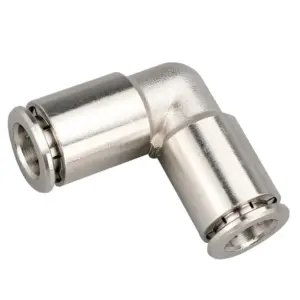 Stainless Steel Pneumatic Elbow Connector OD 4 6 8 10 12 14 16mm Pipe Fitting Quick Push In Air Gas Water Connect PV Equal Joint