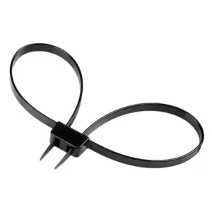 5PCS 12mmx700mm Plastic Nylon Cable Tie Double Buckle Handcuffs Zip Tie Double Locking Disposal Flex Restraints