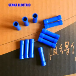 BV2 AWG 16-14 1.5~2.5 mm2 Uninsulated butt connector Tl-JTK Insulated Butt Splice Terminals Blue
