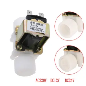 3/4" Plastic Solenoid Valve 12V 24V 220V PP N/C Magnetic Washing Machine Dispenser Water Pneumatic Pressure Controller Switch