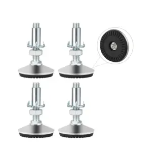 4Pcs/Set Adjustable Leveling Feet,with T Nut Bolt 50mm Furniture Foot For Cabinet Restaurant Table Chair Self Levelers