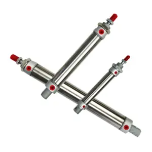 MA16 20 25 32 40 Pneumatic Cylinder Piston 25 50 100 150 200 400 500mm Stroke Stainless steel Double Action Mini  Air Cylinders
