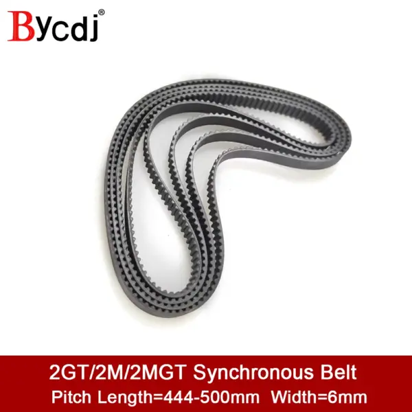 GT2 Closed Loop Timing Belt Rubber 444/450/460/466/468/480/484/488/494/500mm width 6mm suitably GT2 pulley for 3d printer parts