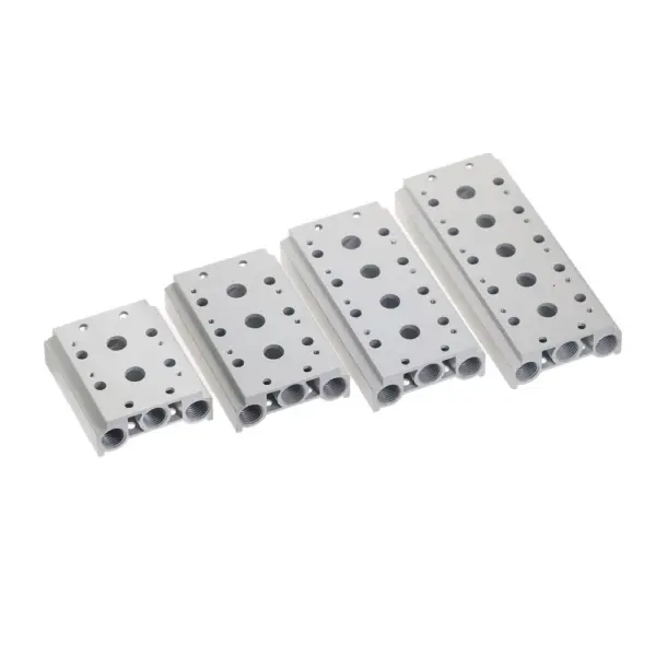 4v210-08 4V230 4v220 1/4" Valves Air Exhaust Manifold 200M-2F/3F/4F/5F/6F/7F/8F Pneumatic Base Solenoid Valve Plate