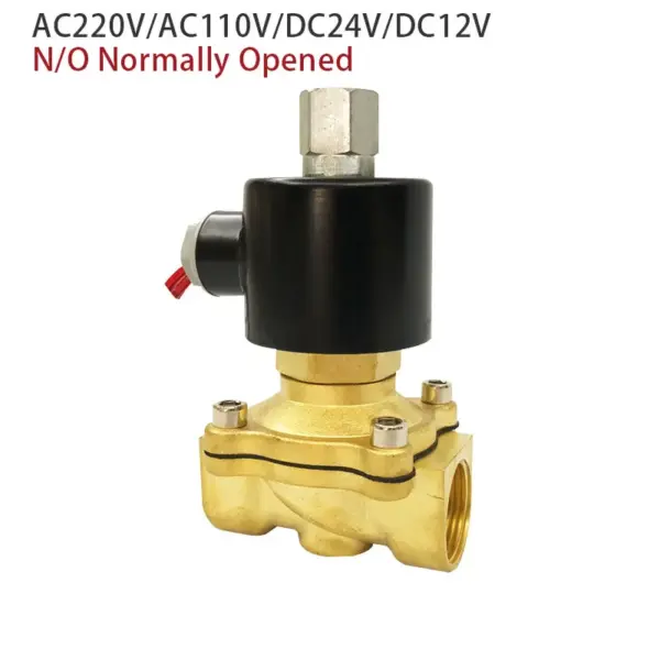 Electric Solenoid Valve 1/4" 3/8" 1/2" 3/4" 1" DN8/10/15/20/25/50 Normally Opened Pneumatic for Water Oil Air 12V/24V/220V/110V