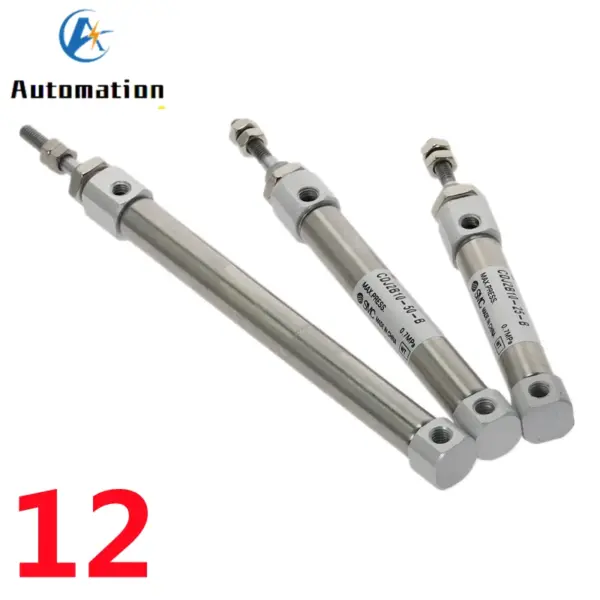 1pc CDJ2B Type Mini Pneumatic Cylinder Double Acting Single Rod 12mm Bore 10~150mm Stroke Air Cylinder CDJ2B12