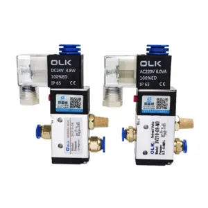 3V210-08 Pneumatic Electric Solenoid Valve 3 Way 2 Position Control Air Gas Magnetic Valve 12V 24V 220V Coil Volt Hose Fittings