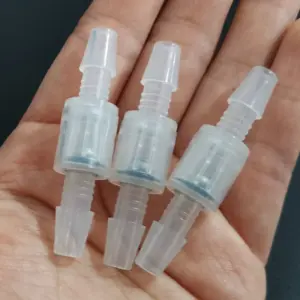 10~100PCS safe pressure reduce check valve PP plastic non-return one way valve for water air pvdf O3 spring valve  1/8 3/16 1/4