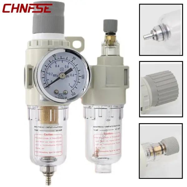 AFC200 G1/4 Oil Water Separator air compressor oil and water separator air filter is used to reduce the pressure valve regulator