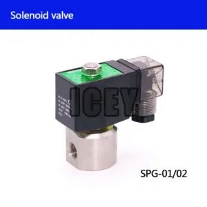 SPG-01/SPG-02 2 way water high pressure solenoid valve 200bar/100bar 1/4" Orifice 1.2mm/2mm N.C car wash pump valve