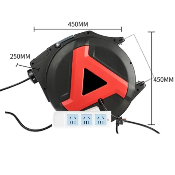 25-35M Automatic electric hose reel retractable telescopic pipe high power winder Pneumatic tool for automotive repairing