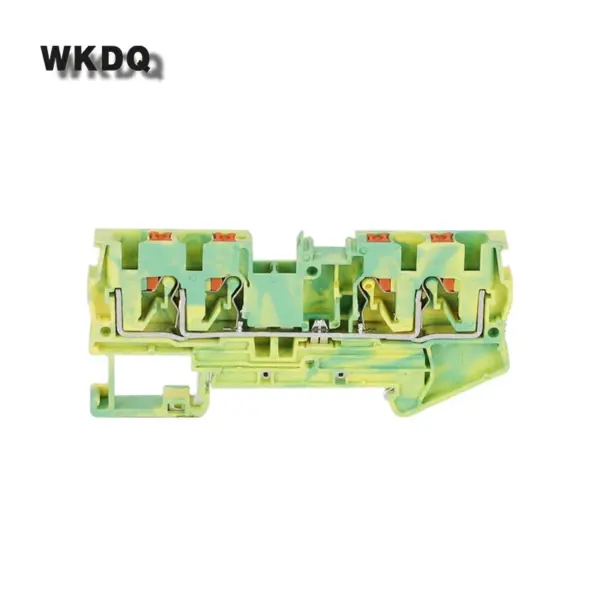 PT4-QU-PE 5Pcs Push-In Ground Double Strip Plug PT 4 QUATTRO PE Wire Electrical Connector Din Rail Terminal Block PT 4-QU-PE