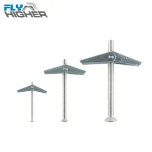 M3/4/5/6/8/10 Plasterboard Hollow Wall Cavity Wall Fixing Spring Toggle Anchor with Stainless steel countersunk screw