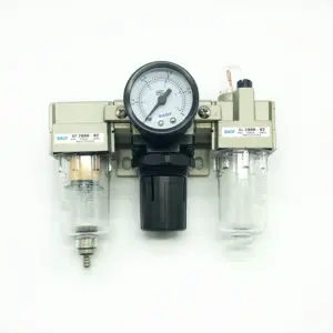 AC2000-02 1/4"Pressure Regulator Gauge Air Compressor Filter Oil Moisture Separator For Water Filters Dehumidifier