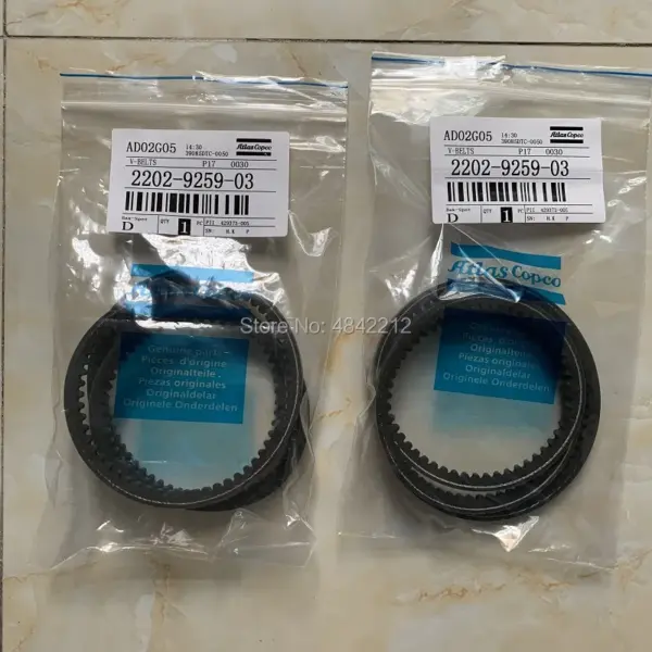 6pcs/lot 2202925903 AC screw air compressor driving belt conveyor belt V-belts