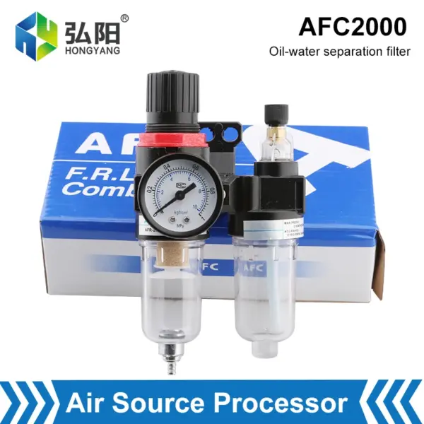 AFR2000 AFC2000 G1 / 4 Oil-Water Separator Air Source Processor Compressor Filter Air Device Pressure Reducing Regulator Valve