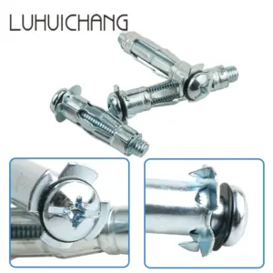 LUHUICHANG M6 Hollow Wall Anchors Metal Cavity Plasterboard Plug Fixing Screw High Quality