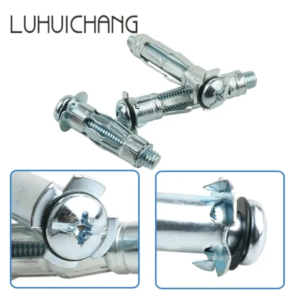 LUHUICHANG M6 Hollow Wall Anchors Metal Cavity Plasterboard Plug Fixing Screw High Quality
