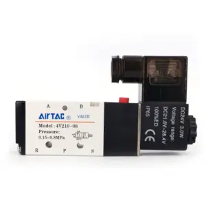 Cylinder Original Genuine Two-position Five-way Solenoid Valve 4V210  pneumatic cylinder