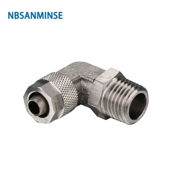 10Pcs/lot BL Push On Pneumatic Brass Fitting 10 Bar Elbow Air Fitting for PU PA tube Connector NBSANMINSE