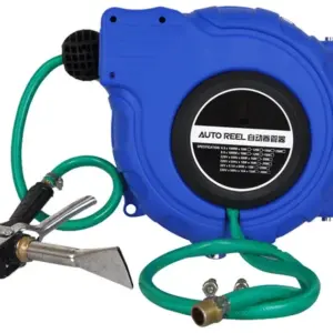 10M-13M with gun automotive foam hose reel, Automatic retractable telescopic winder PVC yarn-wrapped pipe washer buddle drum