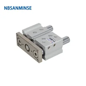 NBSANMINSE MGPL 50mm Double-Acting Compact Guide Cylinder Compressed Air Automation Parts