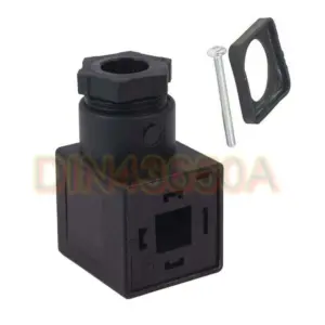 Free Shipping 20PCS/LOT DiIN43650A Line-Socket Plug for Valve Solenoid Coils Connector 3+1 GND 18mm Foot Distance