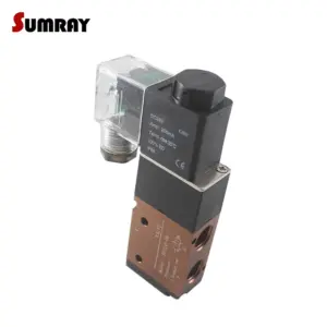 SUMRAY 3V210-08/ 3V310-10/ 3V410-15 Pneumatic Air Solenoid Valve 3 Way 2 Position Control Electric Magnetic Valve AC220V DC24V