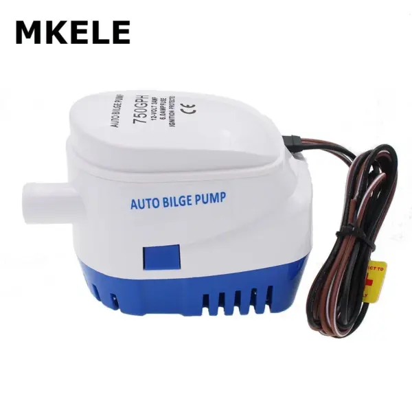 DC 12V 24V 750GPH 1100GPH Automatic Water Bilge Pump For Boat Submersible with Float Switch  Marine / Bait Tank / Fish