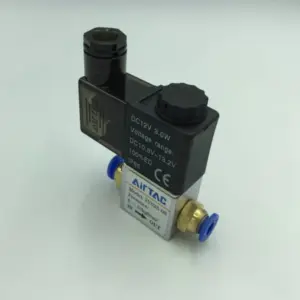 12V 24V 220V Volt Pneumatic Electric Solenoid Valve 2 Position 2 Port Normally Closed Air Magnetic Valve 6mm 8mm Hose Connection