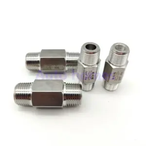 Male thread Check valve ZG 1/4" 1/2" inch stainless steel 304 acid-proof Pneumatic hydraulic one-way Single check valve
