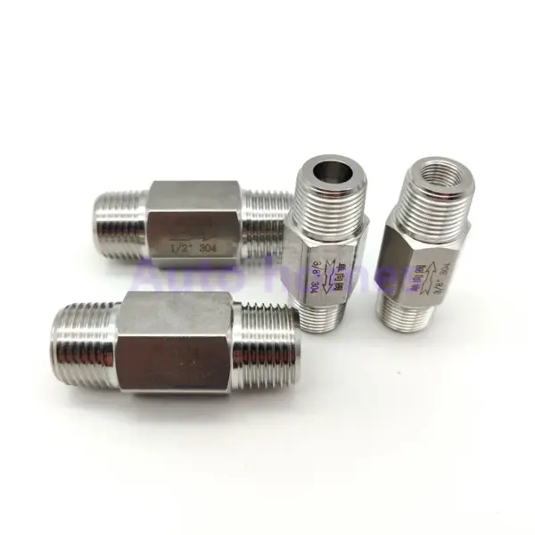 Male thread Check valve ZG 1/4" 1/2" inch stainless steel 304 acid-proof Pneumatic hydraulic one-way Single check valve