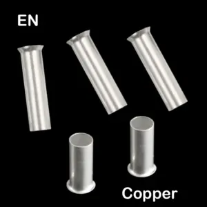 EN7512 EN1008 EN1010 EN1012 EN1508 Copper Cold Press Sleeve Tube Non-Insulated Naked Connector Ferrule Cord End CrimpTerminal