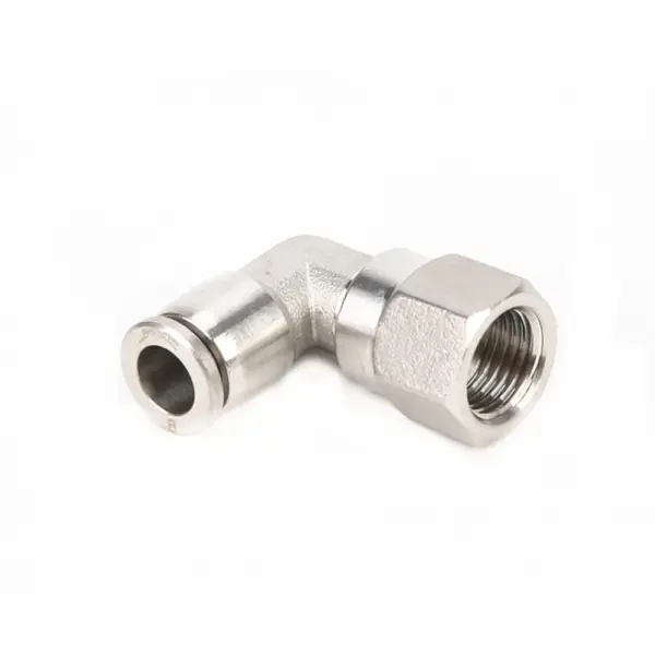 1/8" 1/4" 3/8" 1/2" BSP Female Elbow Pneumatic 304 Stainless Steel Push In Quick Connector Release Air Fitting Plumbing