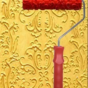 Decorative Paint Roller Pattern Embossed Texture Painting Tools for Wall Rubber Airless Pintura Machine Household Brush EG043T