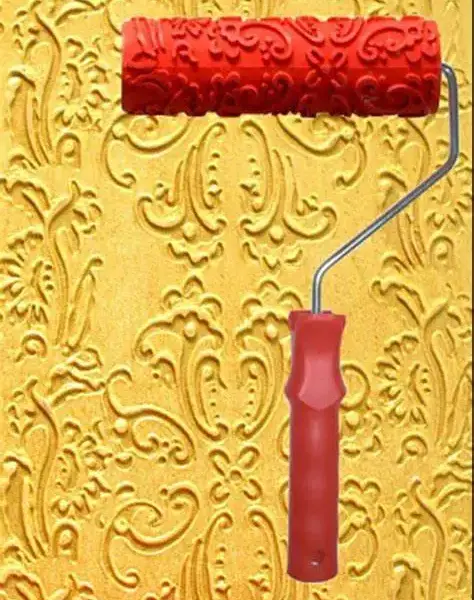 Decorative Paint Roller Pattern Embossed Texture Painting Tools for Wall Rubber Airless Pintura Machine Household Brush EG043T