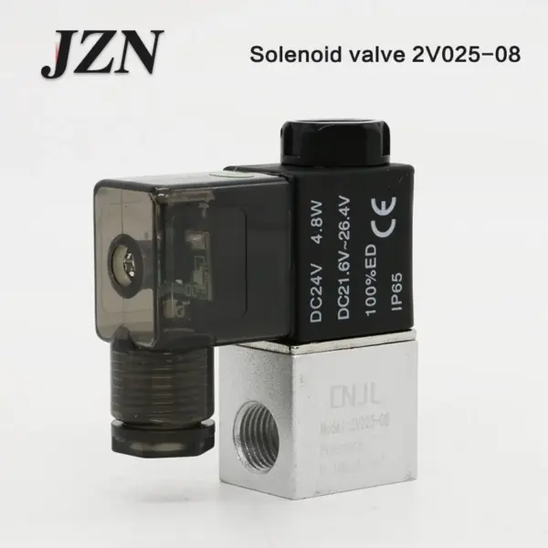 Pneumatic two-position two-way solenoid valve 2V025-08 into a DC24V valve switch AC220V normally closed 12V