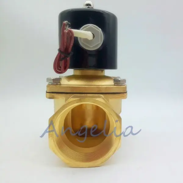 AC110V G1/4",3/8",1/2" Brass Electric Solenoid Valve Pneumatic Valve for Water Air Gas Normally Closed