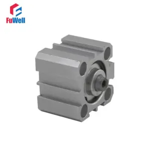Double Acting SDA Pneumatic Cylinder SDA25x5/25x10/25x15/25x20/25x25/25x30/25x40/25x50mm Stroke Aluminum Alloy Air Cylinder