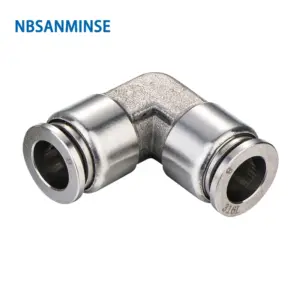 NBSANMINSE 5Pcs/lot SSPUL 04 06 08 10 12 Stainless Steel 316L Elbow Fitting Push In Food Grade Fitting Pneumatic Tube Fitting