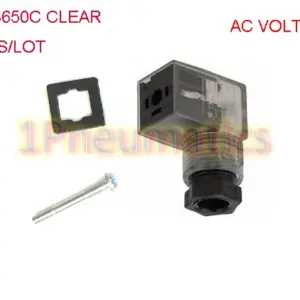 Free Shipping 20PCS/LOT Din 43650-C Line-Socket Plug for Valve Solenoid Coils Connector DIN43650C w LED Light AC Voltage